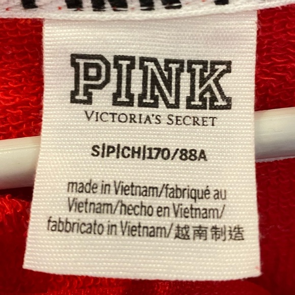 red “PINK” quarter zip - Picture 3 of 4